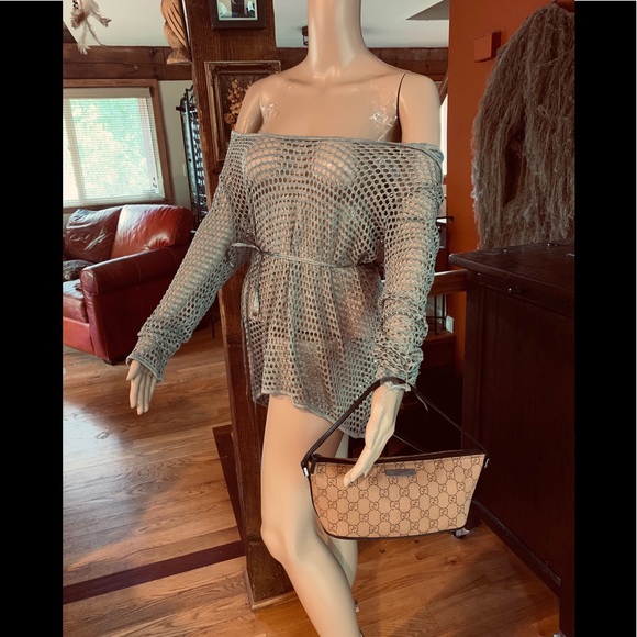 -❌SOLD❌✳️AUTH GUCCI ICONIC PRINT TAB POCHETTE EUC - Picture 2 of 14